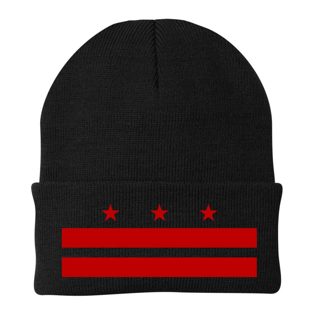 Patriotic State Flag Of Washington Dc Cool Gift Beanie
