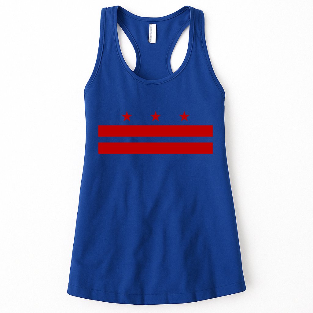 Patriotic State Flag Of Washington Dc Cool Gift Womens Tank Top