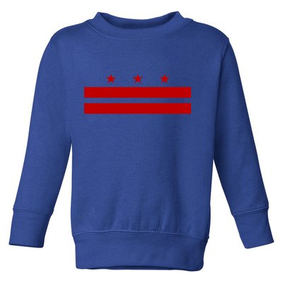 Patriotic State Flag Of Washington Dc Cool Gift Toddler Sweatshirt