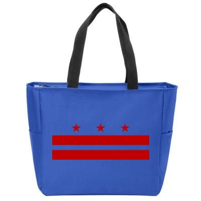 Patriotic State Flag Of Washington Dc Cool Gift Zip Tote Bag