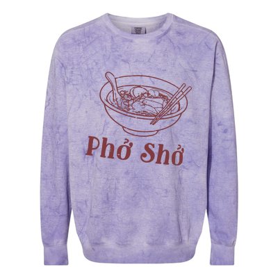 Pho Sho Funny Vietnamese Cuisine Vietnam Foodie Chef Cook Food Colorblast Crewneck Sweatshirt