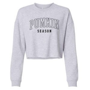 Pumpkin Season Fall Lover Cropped Pullover Crew