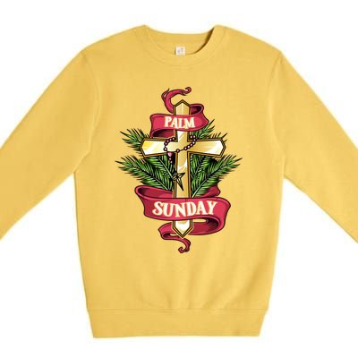 Palm Sunday Funny Gift Premium Crewneck Sweatshirt