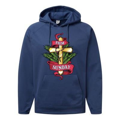 Palm Sunday Funny Gift Performance Fleece Hoodie