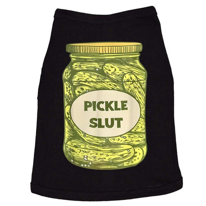 Pickle Slut Funny Canned Pickles Doggie Tank