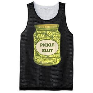 Pickle Slut Funny Canned Pickles Mesh Reversible Basketball Jersey Tank