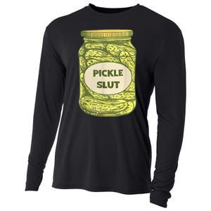 Pickle Slut Funny Canned Pickles Cooling Performance Long Sleeve Crew