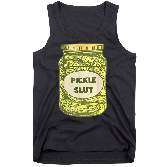 Pickle Slut Funny Canned Pickles Tank Top