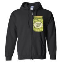 Pickle Slut Funny Canned Pickles Full Zip Hoodie