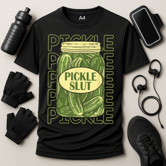 Pickle Slut Funny Pickle Slut Who Loves Pickles Cooling Performance Crew T-Shirt
