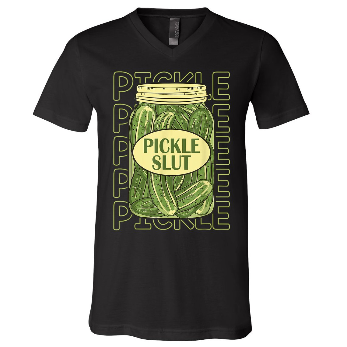 Pickle Slut Funny Pickle Slut Who Loves Pickles V-Neck T-Shirt