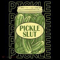 Pickle Slut Funny Pickle Slut Who Loves Pickles Flatbill Hat
