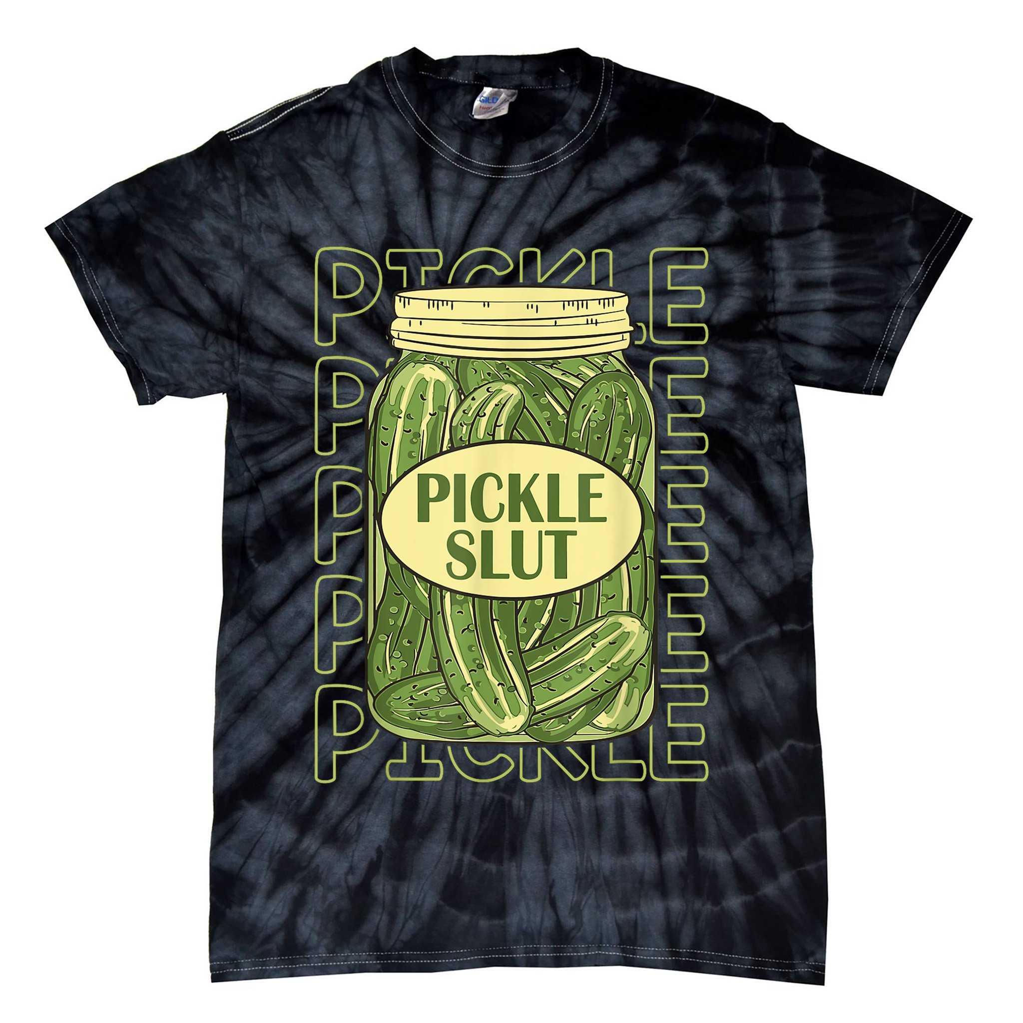 Pickle Slut Funny Pickle Slut Who Loves Pickles Tie-Dye T-Shirt
