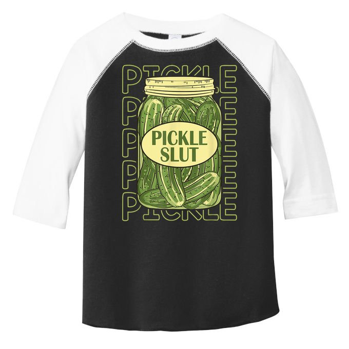 Pickle Slut Funny Pickle Slut Who Loves Pickles Toddler Fine Jersey T-Shirt