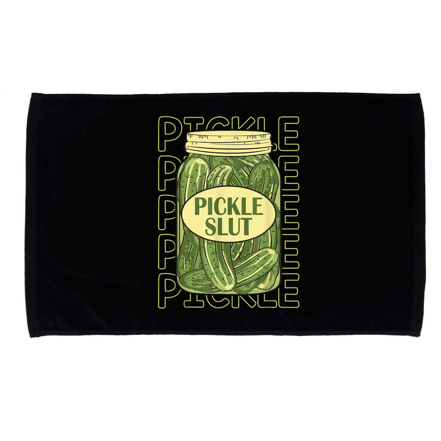 Pickle Slut Funny Pickle Slut Who Loves Pickles Microfiber Hand Towel