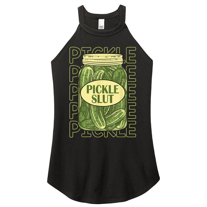 Pickle Slut Funny Pickle Slut Who Loves Pickles Women's Perfect Tri Rocker Tank