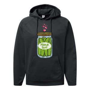 Pickle Slut For Dill And Pickle Lover Performance Fleece Hoodie