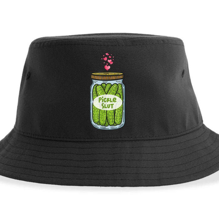Pickle Slut For Dill And Pickle Lover Sustainable Bucket Hat