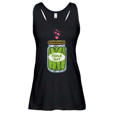 Pickle Slut For Dill And Pickle Lover Ladies Essential Flowy Tank