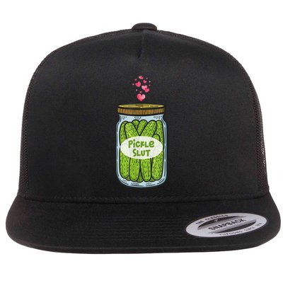 Pickle Slut For Dill And Pickle Lover Flatbill Hat