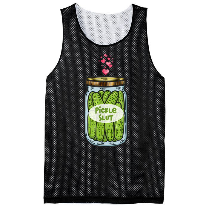 Pickle Slut For Dill And Pickle Lover Mesh Reversible Basketball Jersey Tank