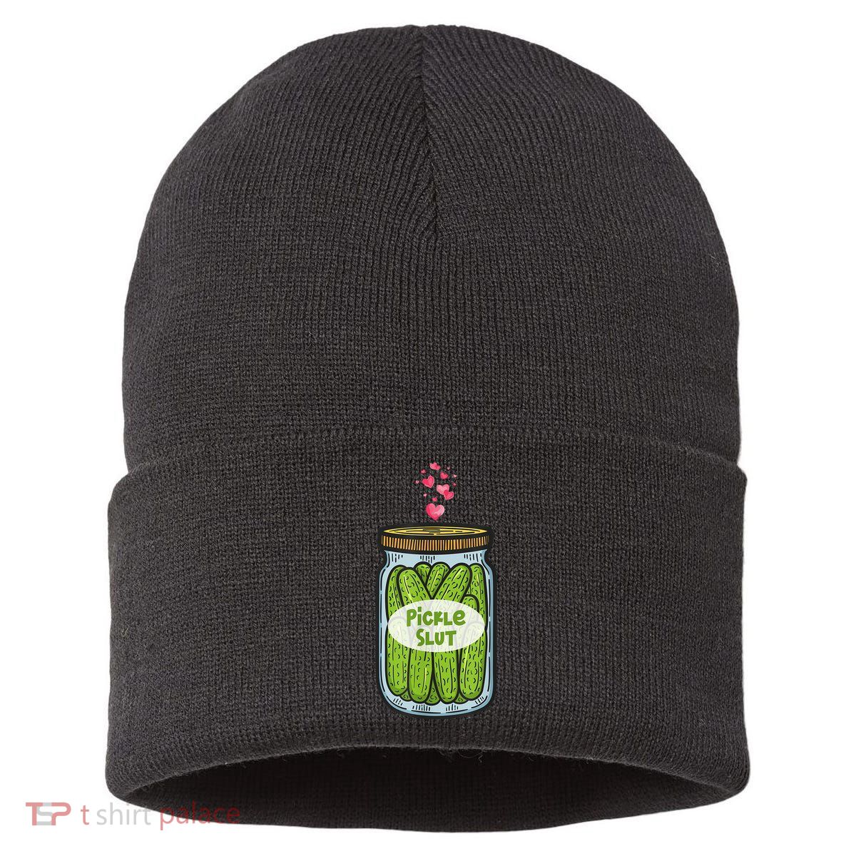 Pickle Slut For Dill And Pickle Lover Sustainable Knit Beanie