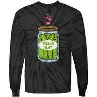 Pickle Slut For Dill And Pickle Lover Tie-Dye Long Sleeve Shirt