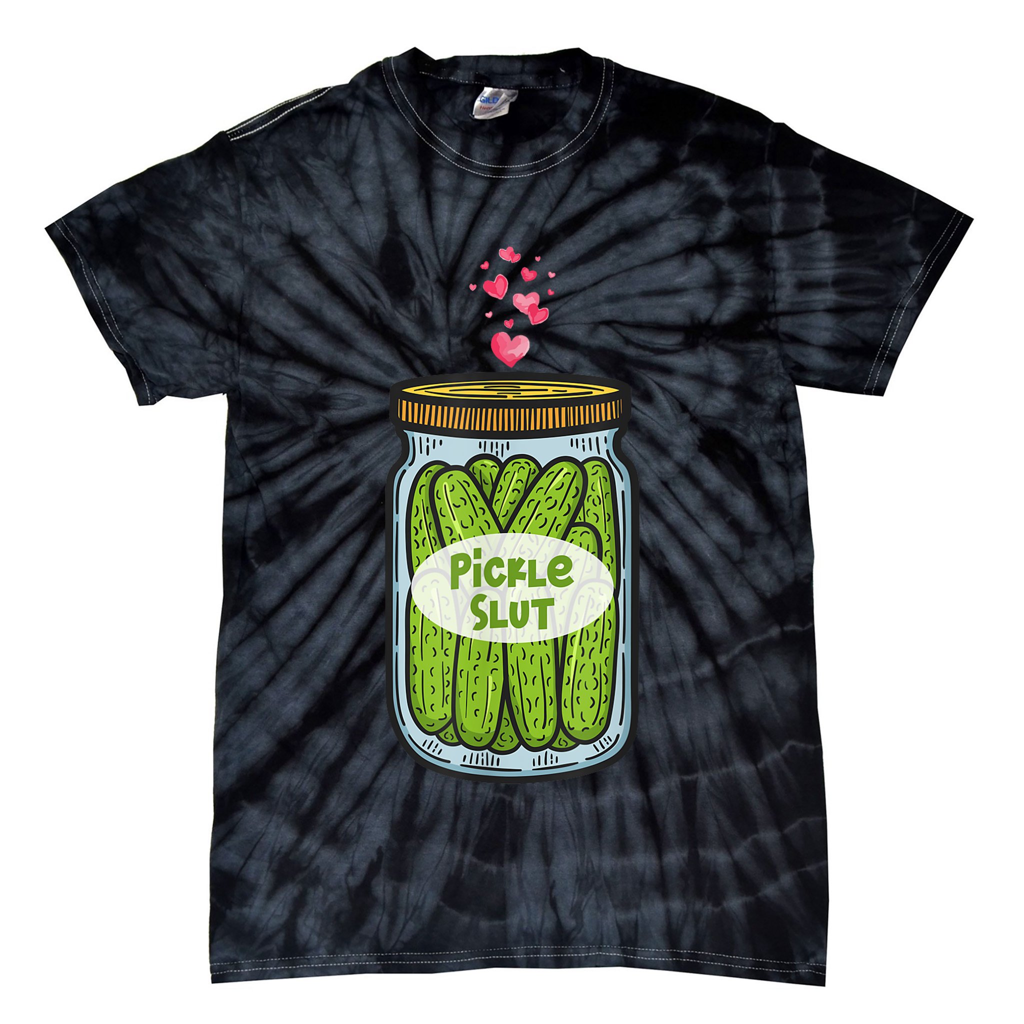 Pickle Slut For Dill And Pickle Lover Tie-Dye T-Shirt