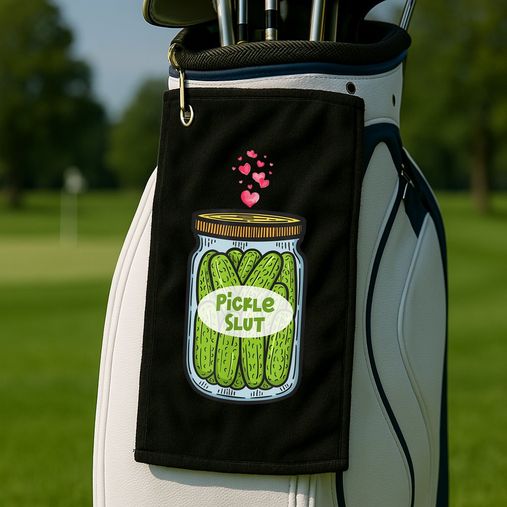 Pickle Slut For Dill And Pickle Lover Golf Towel