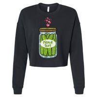 Pickle Slut For Dill And Pickle Lover Cropped Pullover Crew