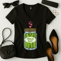Pickle Slut For Dill And Pickle Lover Women's V-Neck T-Shirt