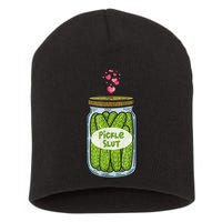 Pickle Slut For Dill And Pickle Lover Short Acrylic Beanie