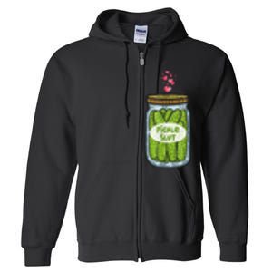 Pickle Slut For Dill And Pickle Lover Full Zip Hoodie