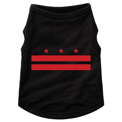 Patriotic State Flag Of Washington Dc Doggie Tank