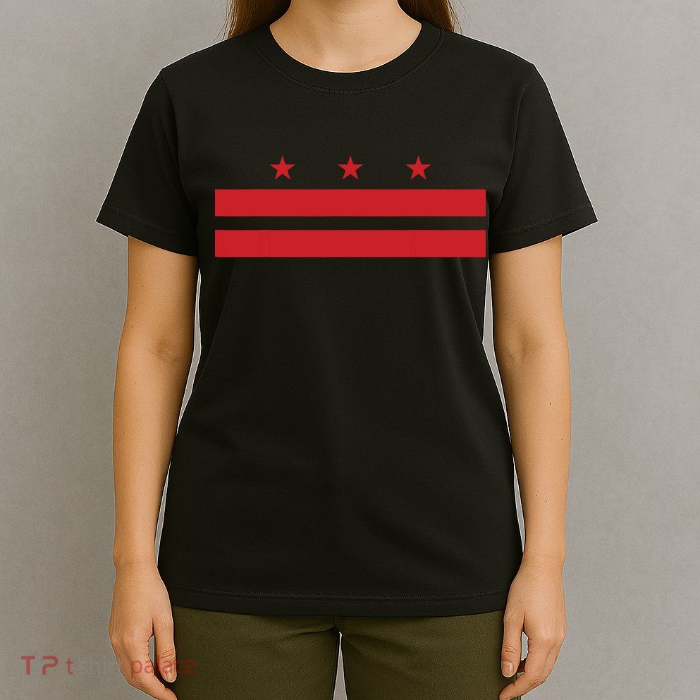Patriotic State Flag Of Washington Dc T-Shirt
