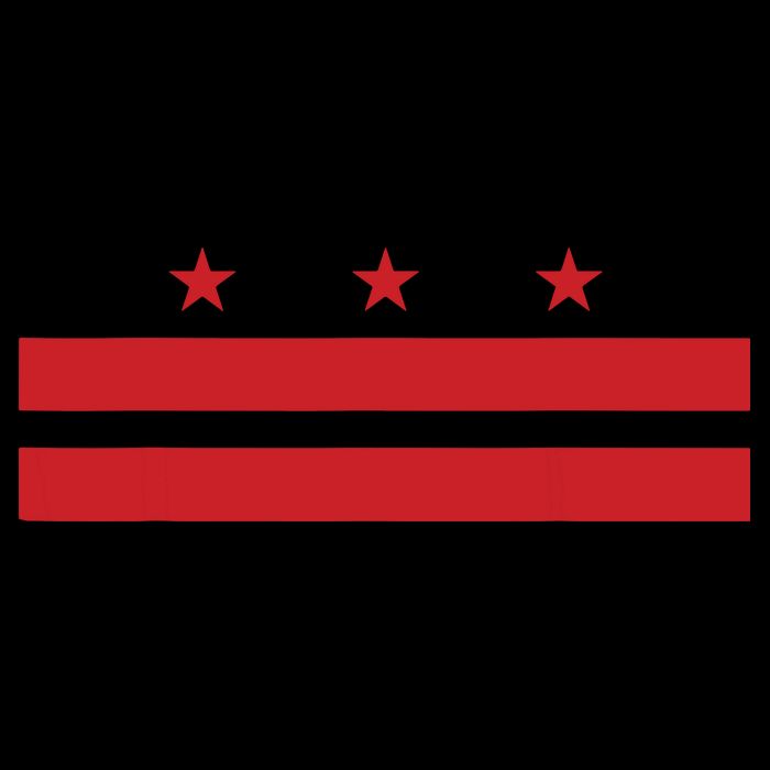Patriotic State Flag Of Washington Dc 7-Panel Snapback Hat