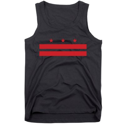 Patriotic State Flag Of Washington Dc Tank Top