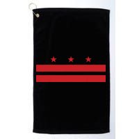 Patriotic State Flag Of Washington Dc Golf Towel