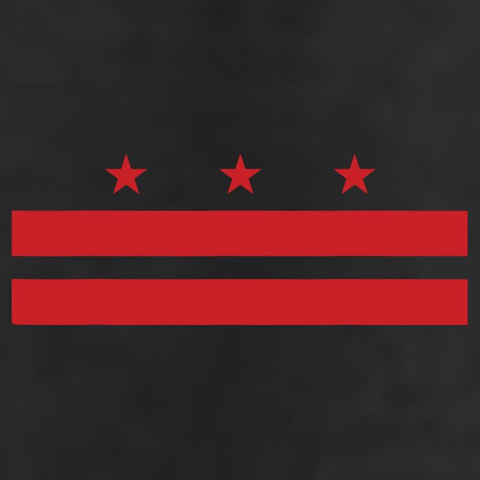 Patriotic State Flag Of Washington Dc Golf Towel