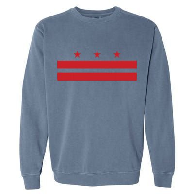 Patriotic State Flag Of Washington Dc Garment-Dyed Sweatshirt