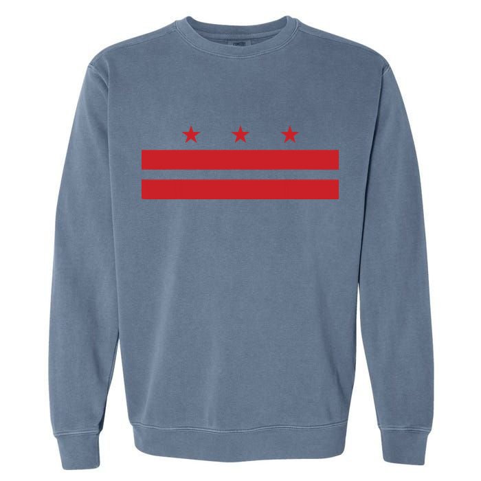 Patriotic State Flag Of Washington Dc Garment-Dyed Sweatshirt