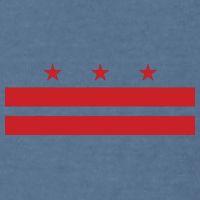 Patriotic State Flag Of Washington Dc Garment-Dyed Sweatshirt