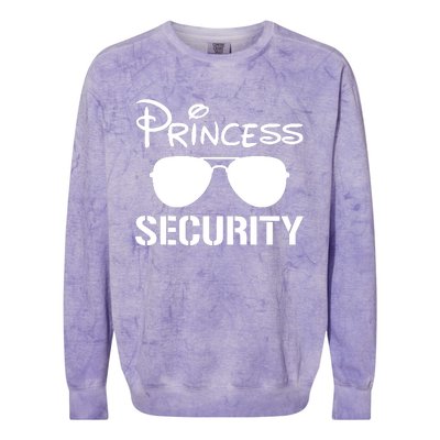 Princess Security Funny Birthday Halloween Party Design Colorblast Crewneck Sweatshirt