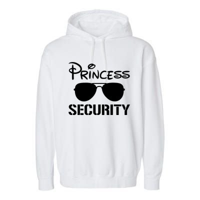 Princess Security Funny Birthday Halloween Party Design Garment-Dyed Fleece Hoodie