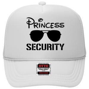 Princess Security Funny Birthday Halloween Party Design High Crown Mesh Back Trucker Hat