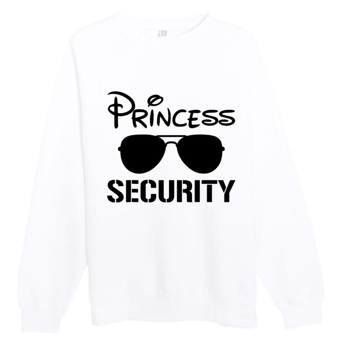 Princess Security Funny Birthday Halloween Party Design Premium Crewneck Sweatshirt