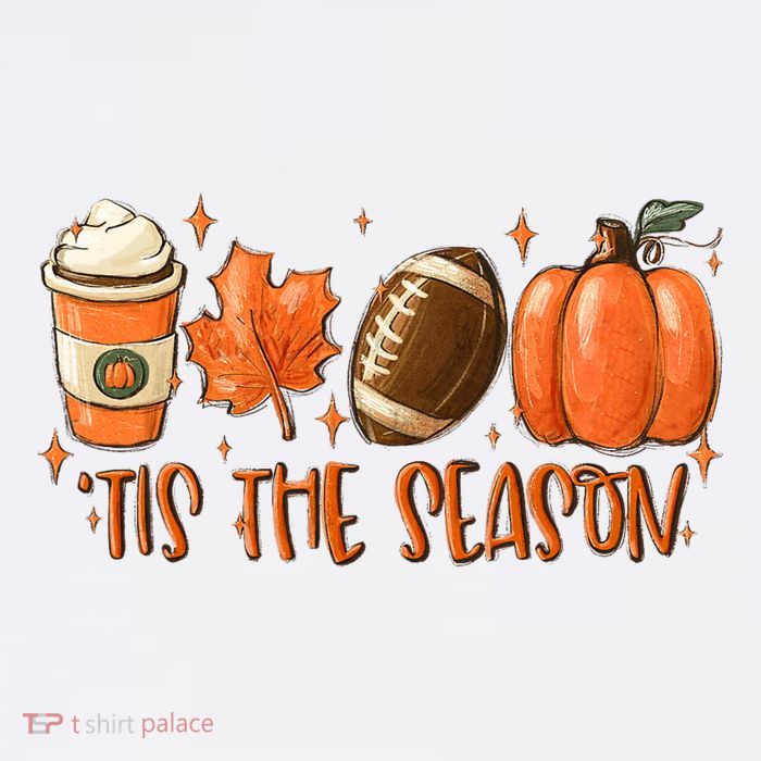 Pumpkin Spice Football Tis The Season Fall Thanksgiving Gift Tall T-Shirt