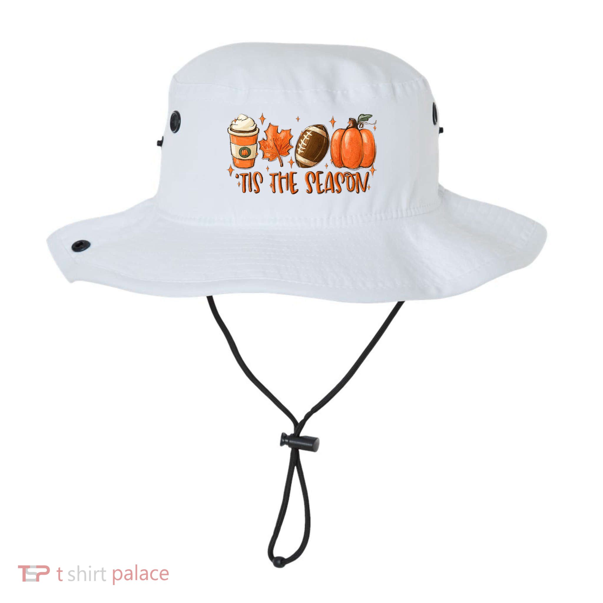 Pumpkin Spice Football Tis The Season Fall Thanksgiving Gift Bucket Hat