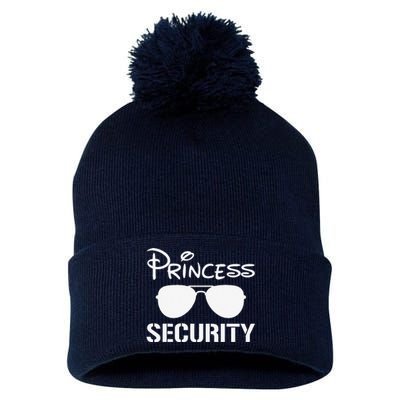 Princess Security Funny Birthday Halloween Party Design Pom Pom 12in Knit Beanie