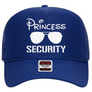 Princess Security Funny Birthday Halloween Party Design High Crown Mesh Back Trucker Hat